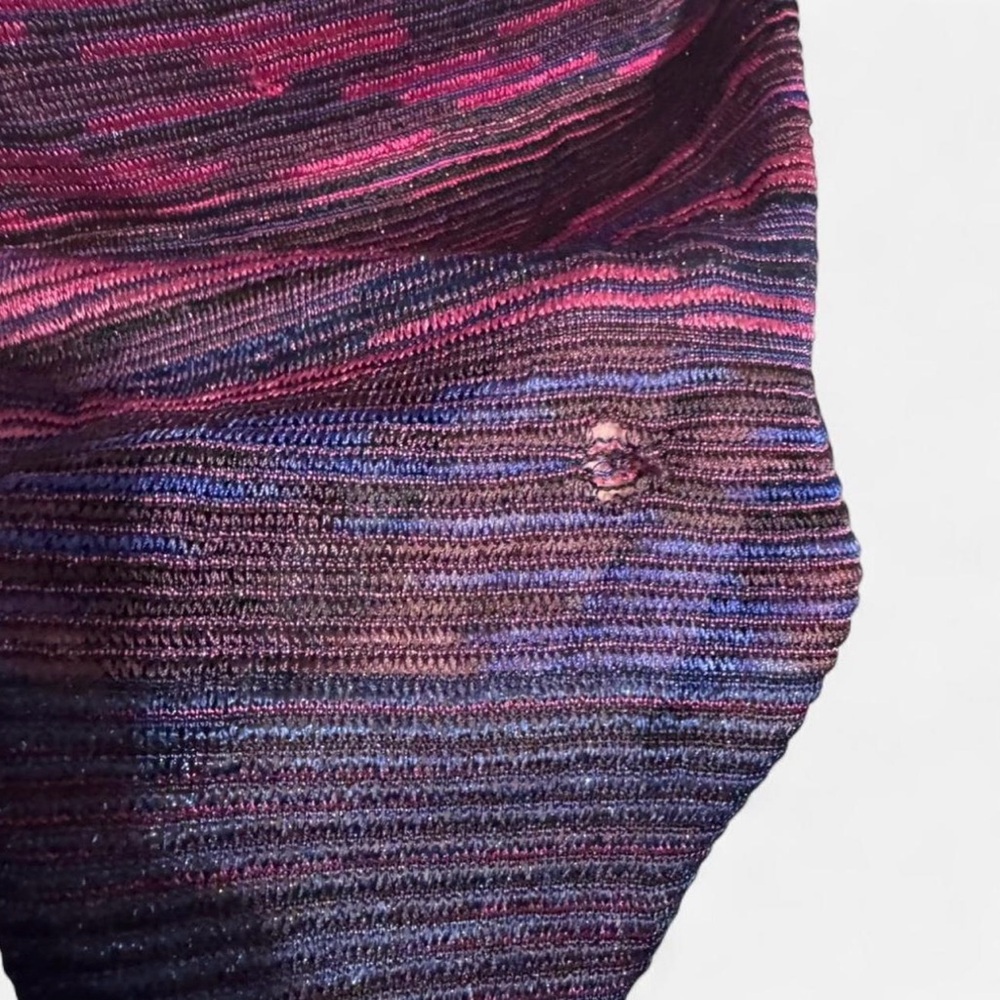M Missoni Metallic Lurex Knit Mini Dress, Size 44 - Picture 12 of 12